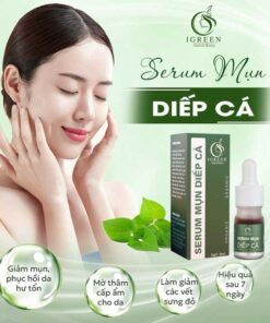 serum trị mụn diếp cá igreen - giải pháp tự nhiên cho làn da sáng khỏe, không tì vết