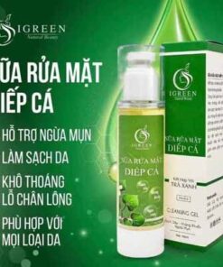 sữa rửa mặt diếp cá igreen sạch khuẩn bã nhờn dịu nhẹ giảm sưng giúp da mềm mịn se khít lỗ chân lông