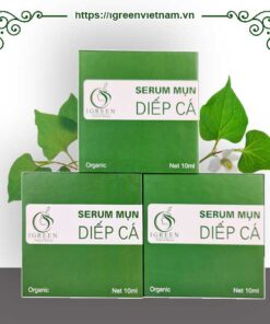 Serum trị mụn diếp cá igreen trị mụn, trị thâm, không gây bong tróc, dị ứng mẩn ngứa, dành cho mọi loại da, da dầu, mẹ bầu, em bé đều sử dụng được.