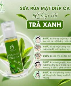 sữa rửa mặt diếp cá igreen sạch khuẩn bã nhờn dịu nhẹ giảm sưng giúp da mềm mịn se khít lỗ chân lông