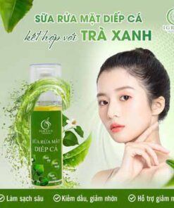 sữa rửa mặt diếp cá igreen sạch khuẩn bã nhờn dịu nhẹ giảm sưng giúp da mềm mịn se khít lỗ chân lông