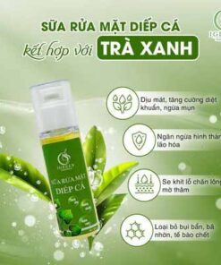 Sữa rửa mặt diếp cá Igreen sạch khuẩn bã nhờn dịu nhẹ giảm sưng giúp da mềm mịn se khít lỗ chân lông