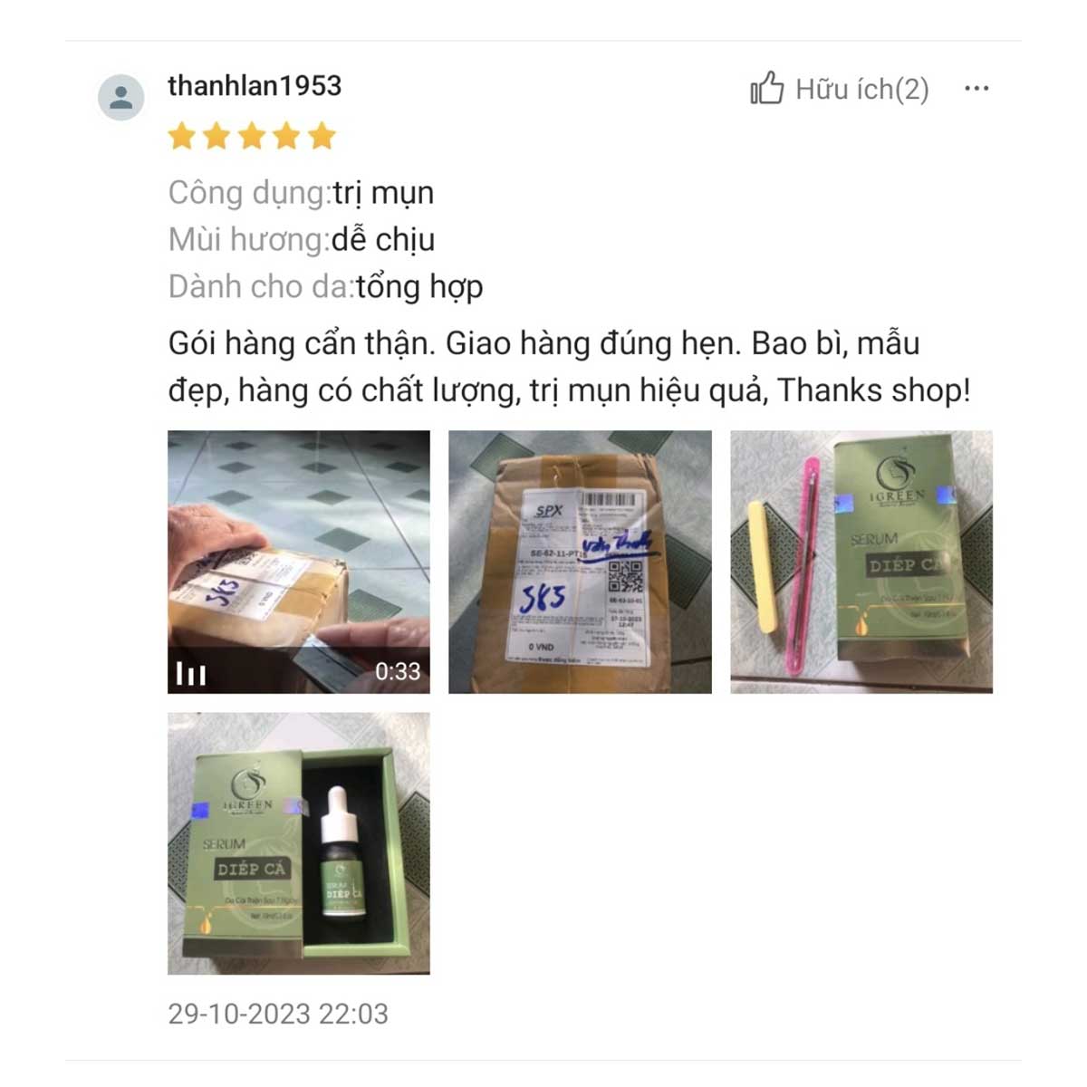 serum diếp cá igreen