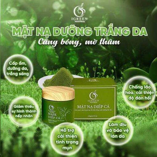 mặt nạ diếp cá igreen - bí quyết cho làn da sáng mịn tự nhiên